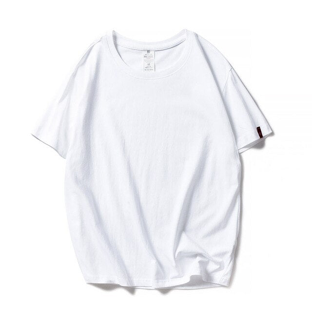 MOINWATER New Women Casual Summer T shirts Fashion Lady 100% Cotton White Tees Short Sleeve Black T shirt Tops for Woman MT1904
