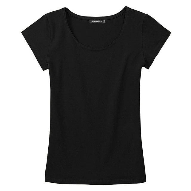 Tops Tees 5XL 2019 summer style Ladies casual under shirt womens t-shirt roupas femininas short sleeve tshirt t shirts for women