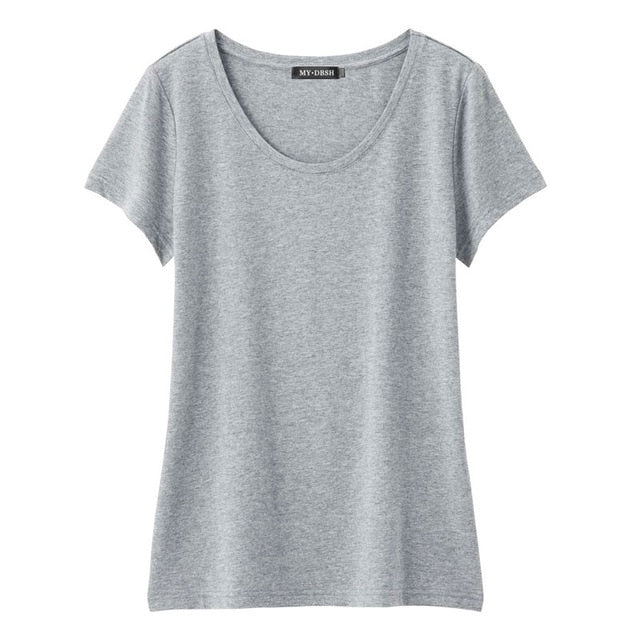 Tops Tees 5XL 2019 summer style Ladies casual under shirt womens t-shirt roupas femininas short sleeve tshirt t shirts for women