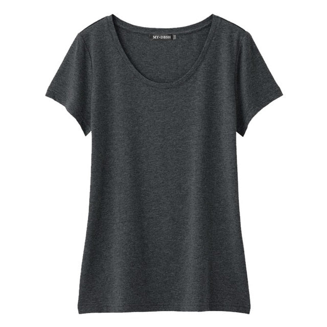 Tops Tees 5XL 2019 summer style Ladies casual under shirt womens t-shirt roupas femininas short sleeve tshirt t shirts for women