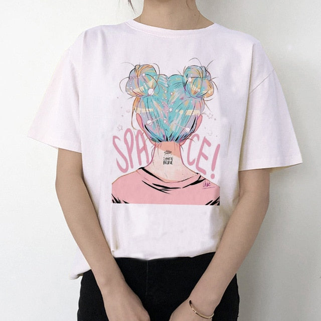 Ariana Grande T Shirt Women 7 Rings Fashion Harajuku Thank U,Next Tshirt 90s Hip Hop Short Sleeve Ullzang T-shirt Top Tee Female