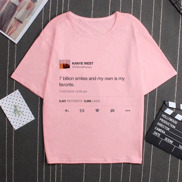 Summer New Wish I Had A Friend Like Me Letter Print Gray Tshirt Large Size Loose Vogue Funny Harajuku Japanese T Shirt Women Top