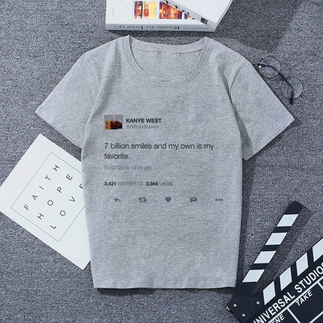 Summer New Wish I Had A Friend Like Me Letter Print Gray Tshirt Large Size Loose Vogue Funny Harajuku Japanese T Shirt Women Top
