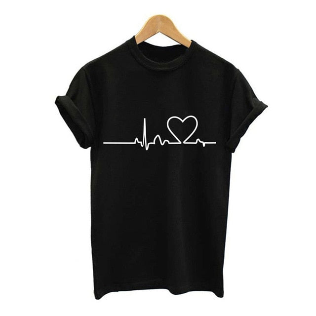 2019 New Women T-Shirts Summer Fashion VOGUE O-Neck T shirt Female Tee Tops Casual Woman T-shirts Plus Size