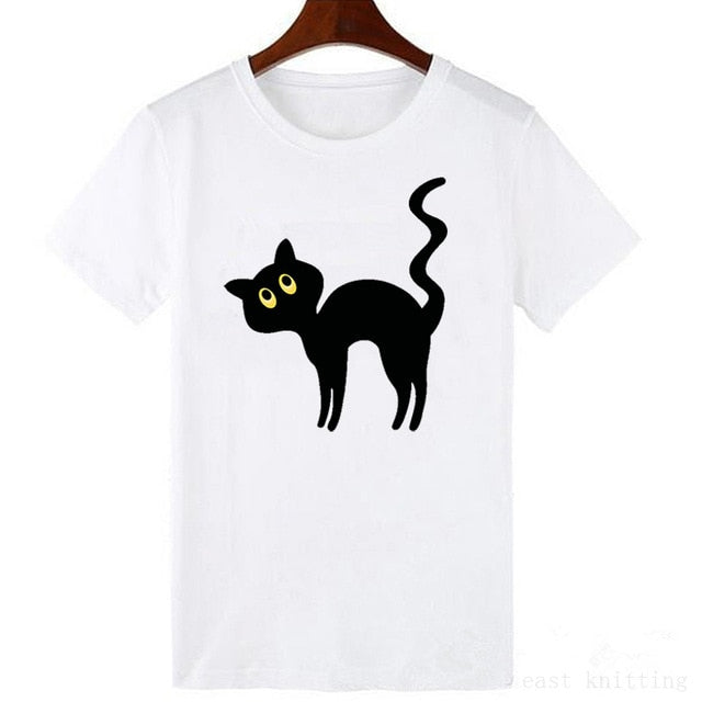 Casual Fun Female T-shirt Top fashion short-sleeved Tee shirt Women Shirt T shirt 2019
