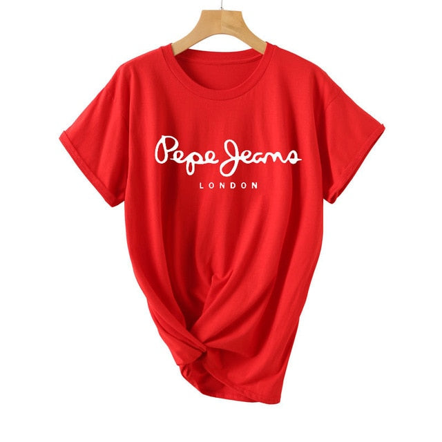 2019 Tees Women T Shirt Print Letter T-shirt Casual White Black Pink Short Sleeve Cotton Tops Summer Brand clothing