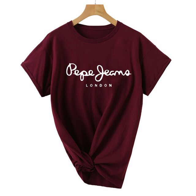 2019 Tees Women T Shirt Print Letter T-shirt Casual White Black Pink Short Sleeve Cotton Tops Summer Brand clothing