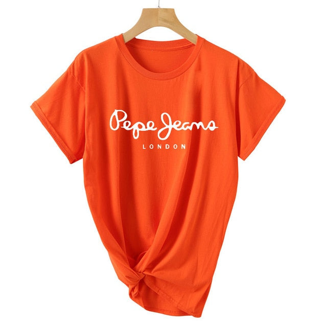 2019 Tees Women T Shirt Print Letter T-shirt Casual White Black Pink Short Sleeve Cotton Tops Summer Brand clothing