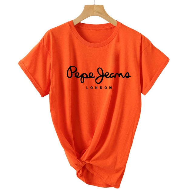 2019 Tees Women T Shirt Print Letter T-shirt Casual White Black Pink Short Sleeve Cotton Tops Summer Brand clothing