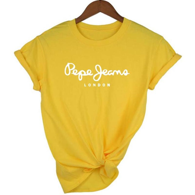 Women's Printing T shirt Casual Round neck European and American tide black white short t shirt woman tee shirts