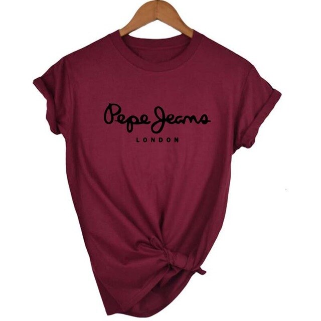 Women's Printing T shirt Casual Round neck European and American tide black white short t shirt woman tee shirts