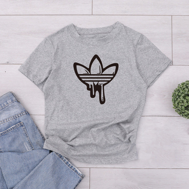 Large Size New Harajuku Love Printed Women T-shirts Casual Tee Shirt Femme Summer Short Sleeve Female T shirt Women Clothing