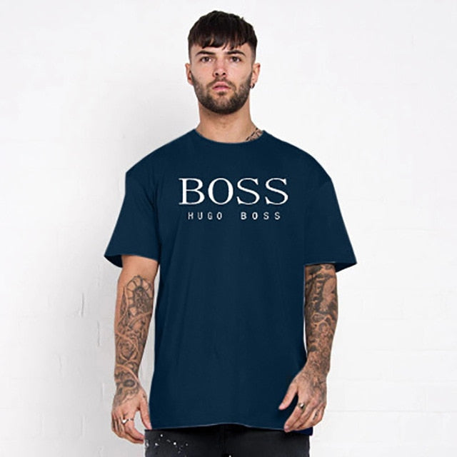 Olevo Hot Sale New Men's Fashion Short Sleeve Letters Print T-Shirt Multicolor Tacksuit Oversized T Shirt Funny Streetwear