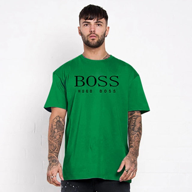 Olevo Hot Sale New Men's Fashion Short Sleeve Letters Print T-Shirt Multicolor Tacksuit Oversized T Shirt Funny Streetwear