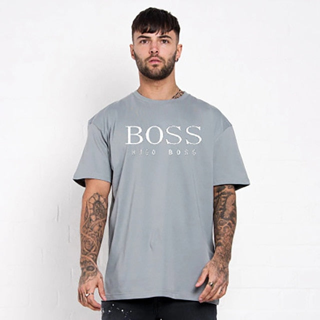 Olevo Hot Sale New Men's Fashion Short Sleeve Letters Print T-Shirt Multicolor Tacksuit Oversized T Shirt Funny Streetwear