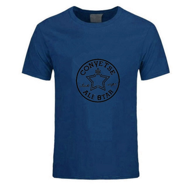 2019 New Mens T Shirt Round neck 2019 Summer Fashion Tees Male T-Shirt Male Tops cotton Print boys tshirt black high quality
