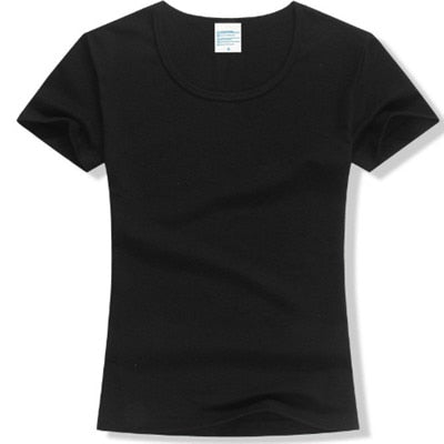 2017 Summer High Quality 15 Color S-2XL Plain T Shirt Women Cotton Elastic Basic Tshirt Woman Casual Tops Short Sleeve T-shirt