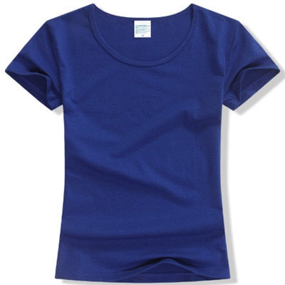 2017 Summer High Quality 15 Color S-2XL Plain T Shirt Women Cotton Elastic Basic Tshirt Woman Casual Tops Short Sleeve T-shirt