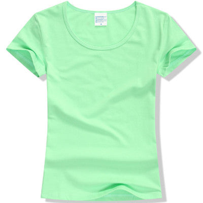 2017 Summer High Quality 15 Color S-2XL Plain T Shirt Women Cotton Elastic Basic Tshirt Woman Casual Tops Short Sleeve T-shirt