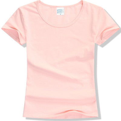 2017 Summer High Quality 15 Color S-2XL Plain T Shirt Women Cotton Elastic Basic Tshirt Woman Casual Tops Short Sleeve T-shirt