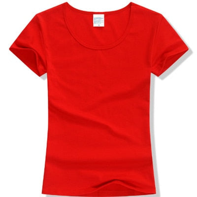 2017 Summer High Quality 15 Color S-2XL Plain T Shirt Women Cotton Elastic Basic Tshirt Woman Casual Tops Short Sleeve T-shirt