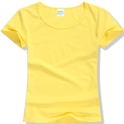 2017 Summer High Quality 15 Color S-2XL Plain T Shirt Women Cotton Elastic Basic Tshirt Woman Casual Tops Short Sleeve T-shirt