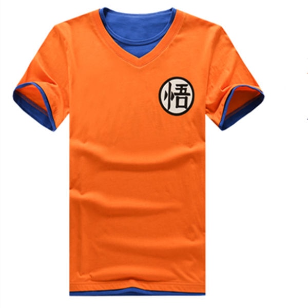 T-shirt Dragon Ball pour homme à manches courtes et col en V orange Dragon Ball Z pour homme, haut décontracté pour cosplay, Ultra Instinct Master Goku
