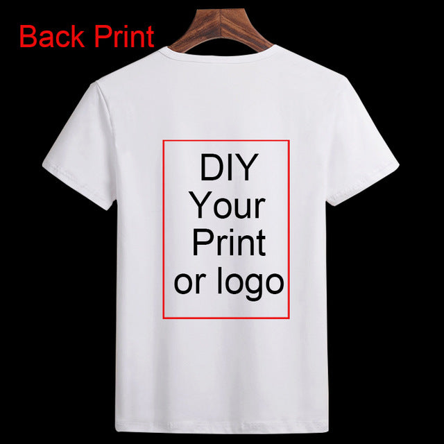 Customized Print T Shirt Women's Girl's DIY Photo Logo Brand Top Tees T-shirt Men's Boy's clothes Casual Kid's Baby's Tshirt