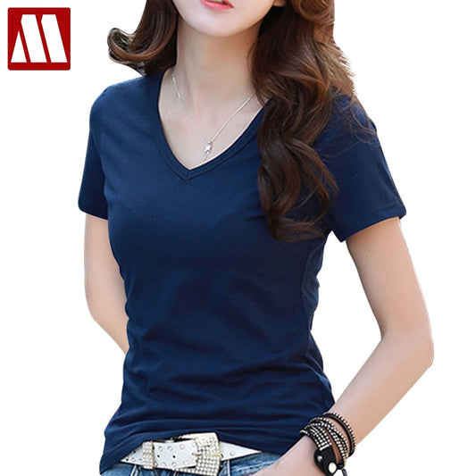 Tops Tees 5XL 2019 summer style Ladies casual under shirt womens t-shirt roupas femininas short sleeve tshirt t shirts for women