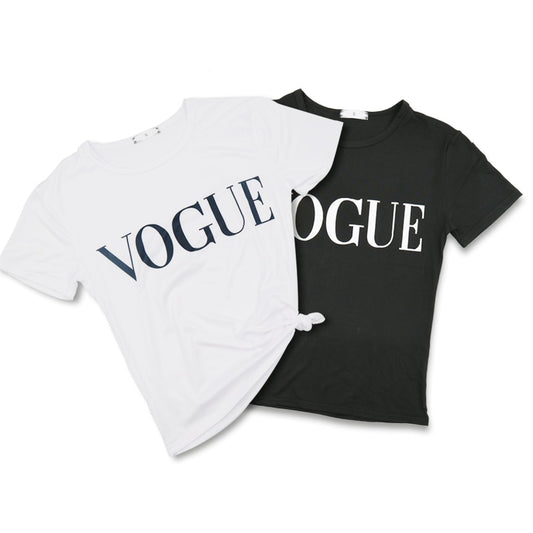 Casual Female T-shirts Plus Size S-L Harajuku Summer T Shirt Women Fashion VOGUE Printed T-shirt Woman Tee Tops Clothing
