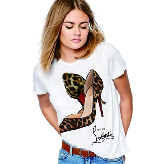 top sell 2019 New Fashion Graphic Print T Shirts Women Cotton Tshirts Casual Short Sleeves Tops Tees Woman Clothing