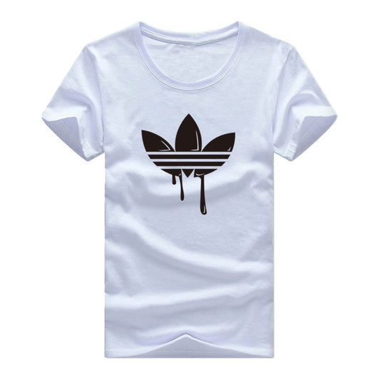 New Summer Cotton Funny T Shirts Short sleeves T-shirt Men Fashion Tide brand Print Red T shirt Men Tops Tees Men's T-shirt