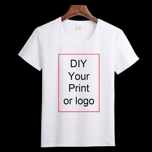Customized Print T Shirt Women's Girl's DIY Photo Logo Brand Top Tees T-shirt Men's Boy's clothes Casual Kid's Baby's Tshirt
